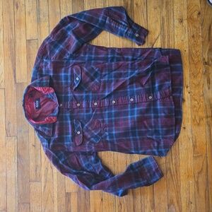Vintage 90s Flannel large blue and red Arrow brand